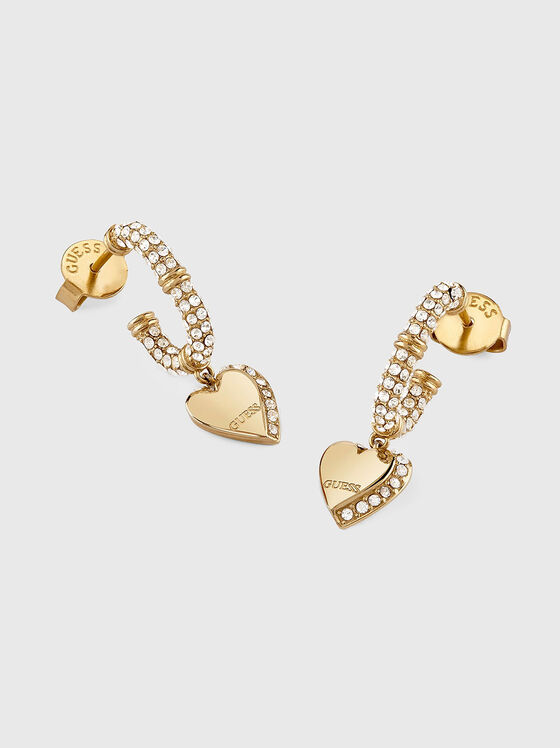 Обеци с лого детайл - 1