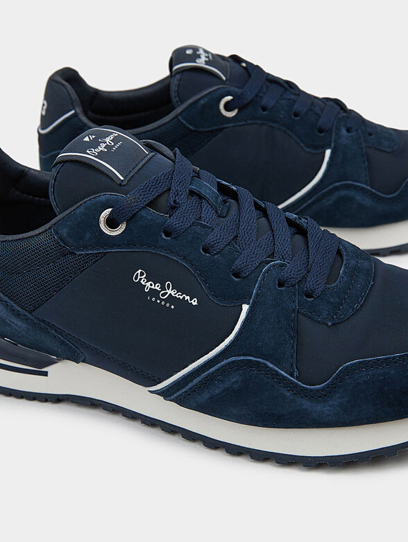 LONDON CITY sneakers with mix of textures - 4