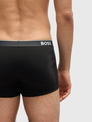 Set of three boxers with logo in cotton - 5