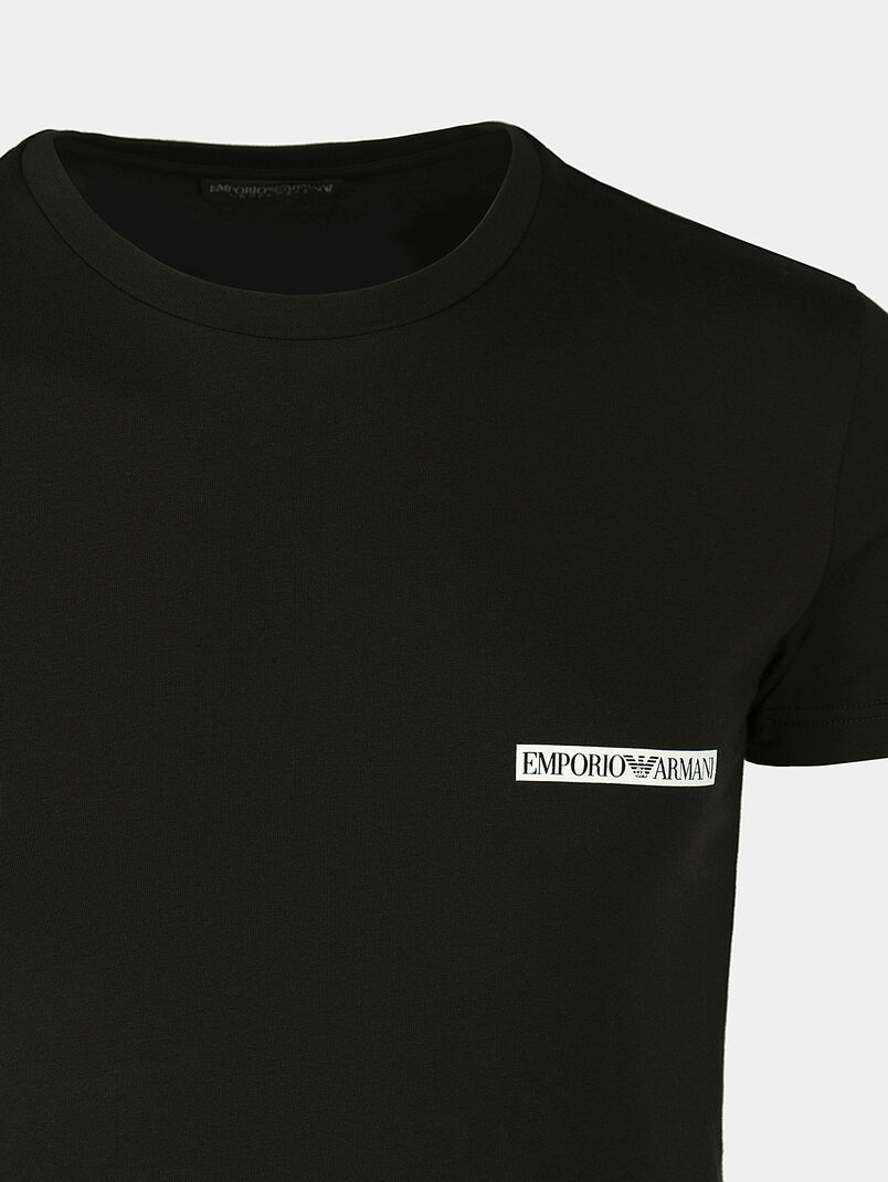 Cotton t-shirt with logo lettering - 3