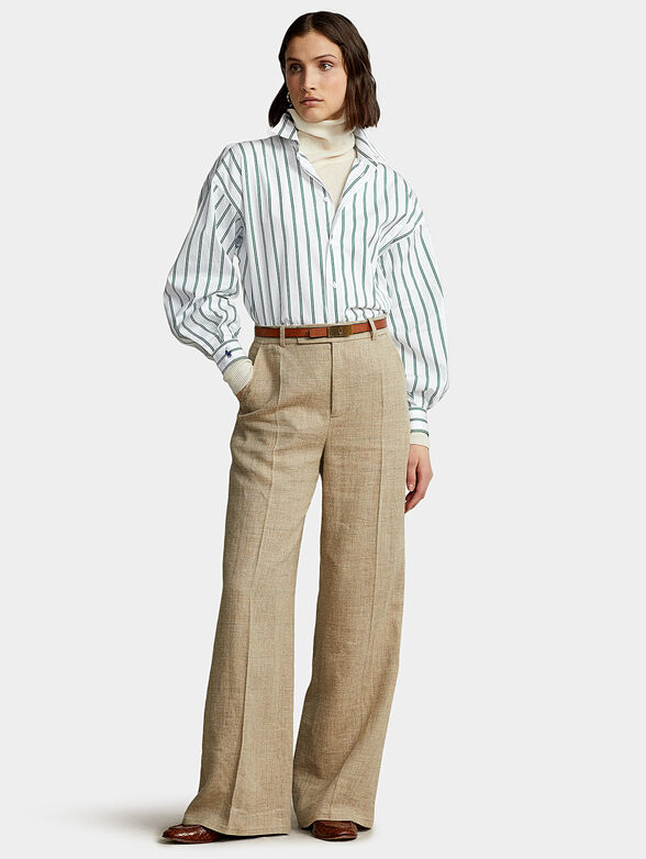 Pants with wide legs - 4