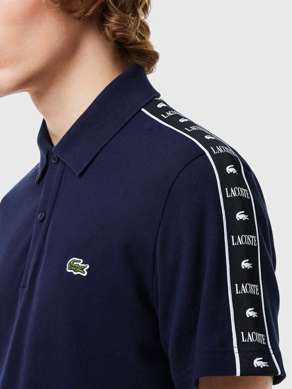 Polo shirt with contrasting stripe  - 4