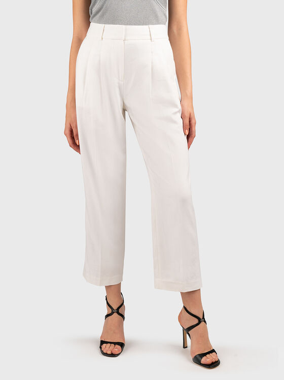 Прав панталон със скъсена кройка - 1