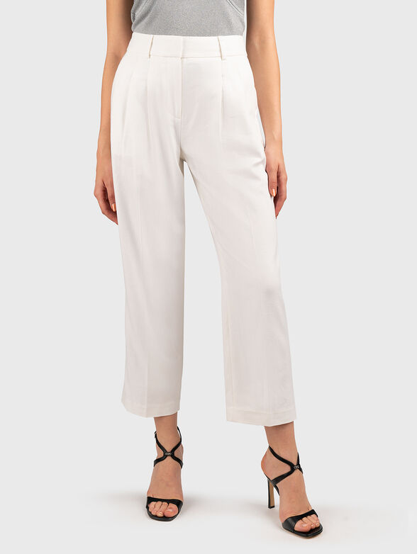 Straight cropped trousers  - 1