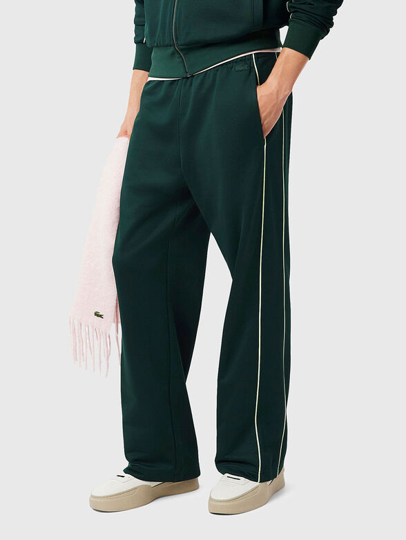 Loose fit satin sweatpants - 1