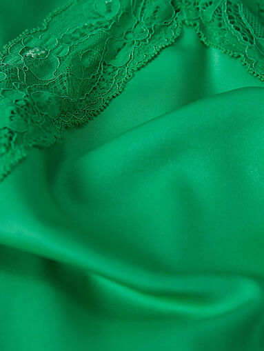 NEW GLAM SATIN satin top whit lace - 5