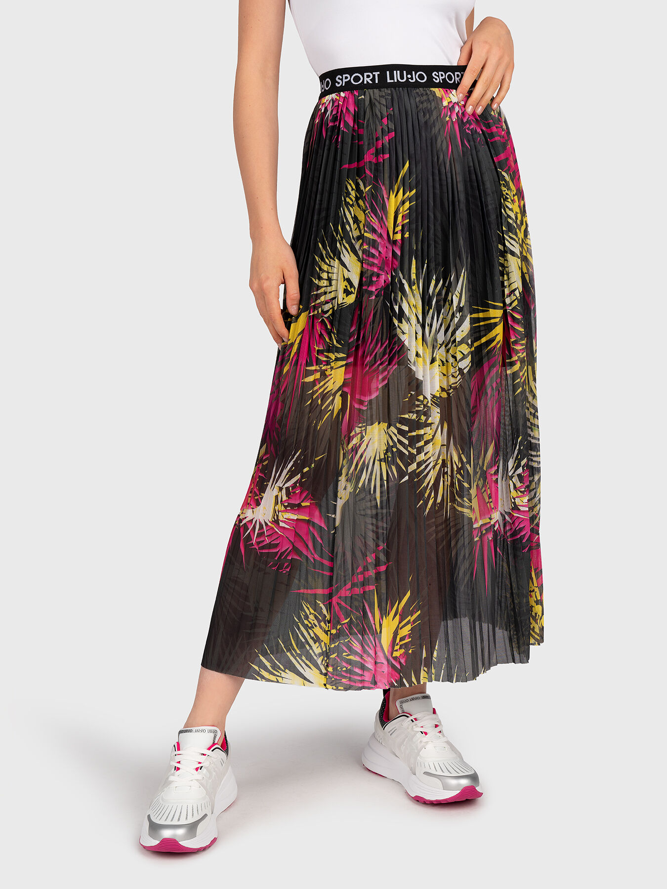 スカート LIU JO PLISSE' CHECK SKIRT LJTA2205J6373-S9545SS22(1).jpg