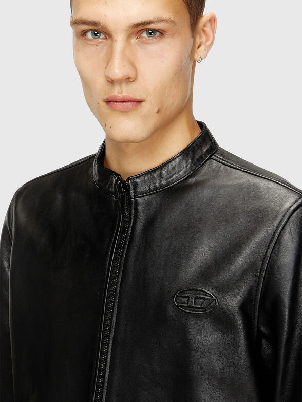 L-TAD-WRD leather jacket - 4