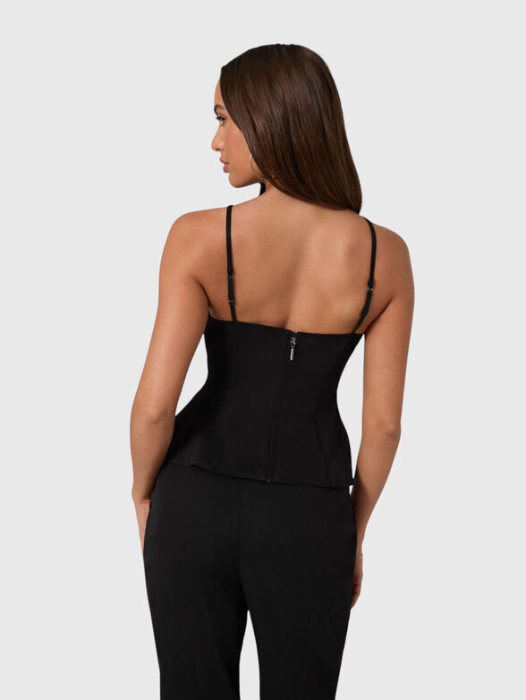 Black top made of a viscose blend - 3