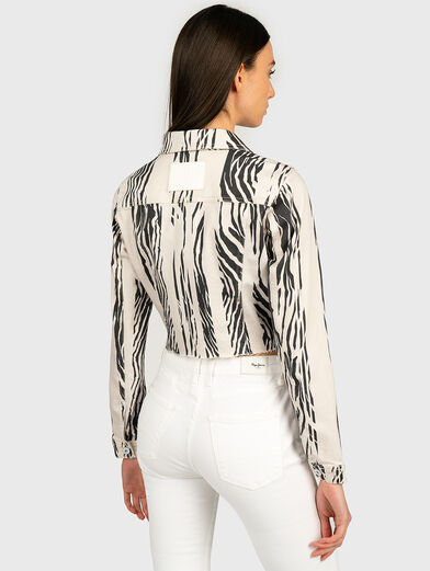 DORIA Denim jacket with print - 3
