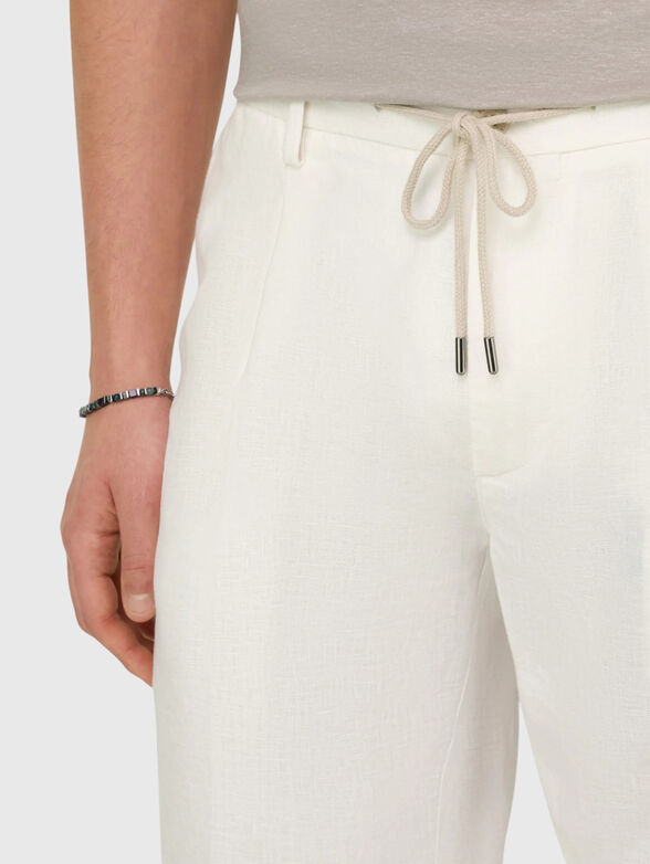 Linen bermuda shorts - 3