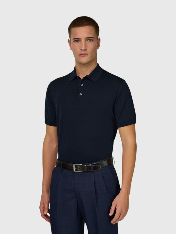 Dark blue polo-shirt - 2