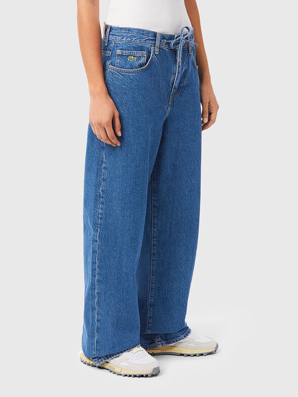 Low waisted wide leg jeans - 1