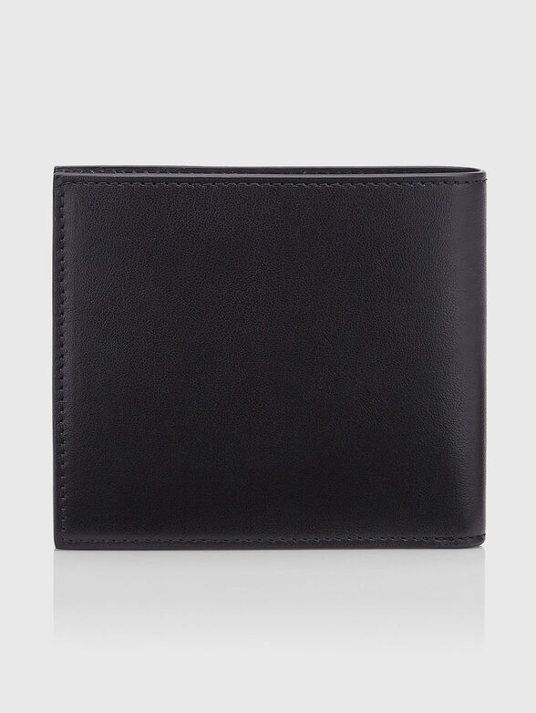 Leather wallet with embossed logo - 1