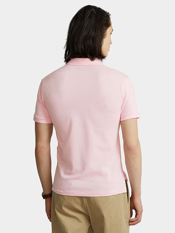 Polo shirt in pink color with logo - 3