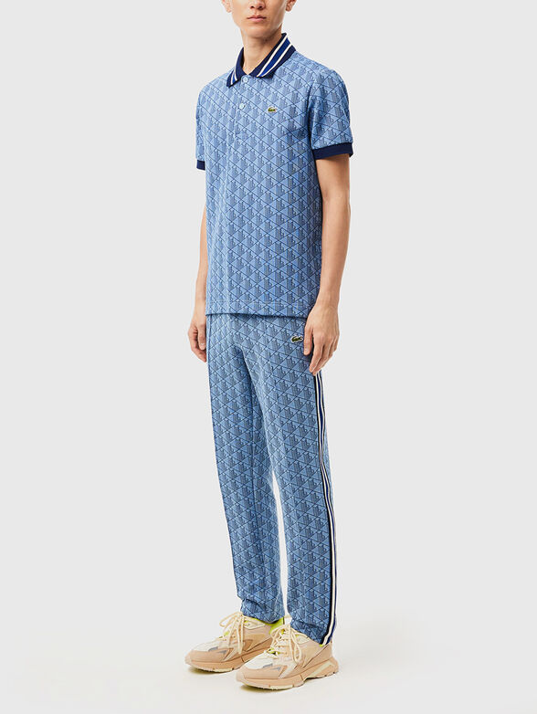 Sports trousers with monogram print - 3