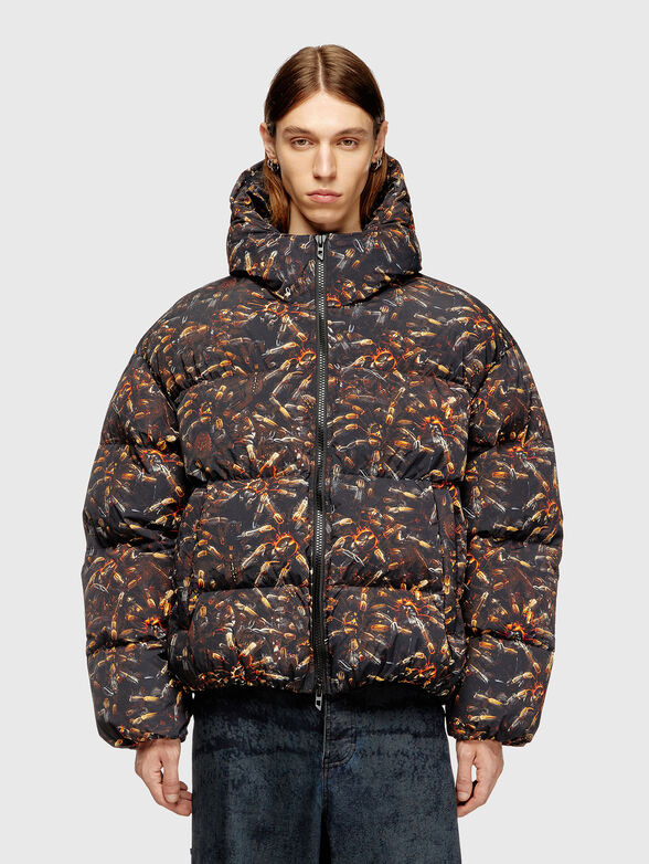 W-SPIDER jacket with hood and accent print - 1