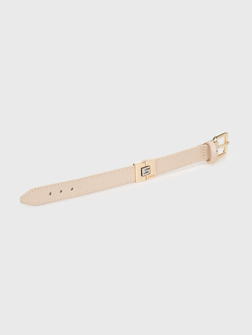 Black bracelet with logo accent  - 3