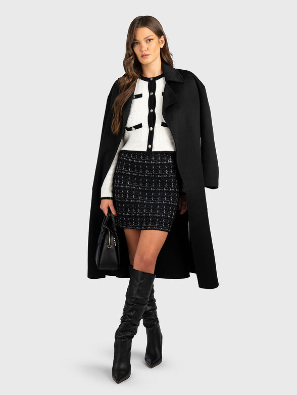 Mini knitted skirt with lurex threads - 4