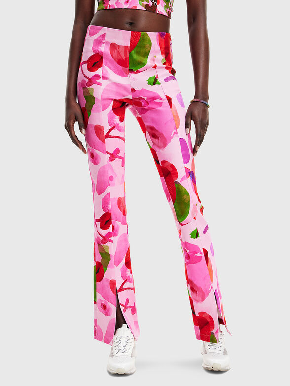 SUGAR-LACROIX trousers with accent print - 1