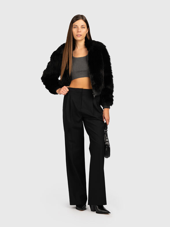 Faux fur bomber jacket - 2