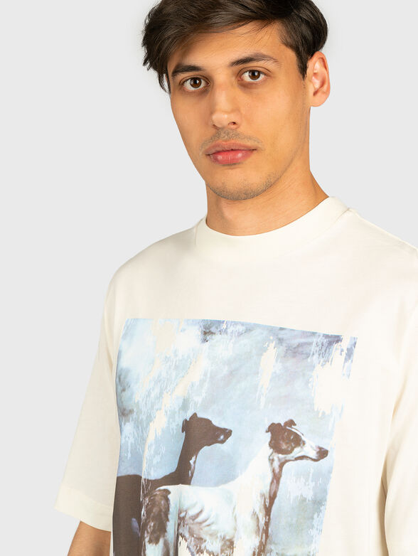 Cotton t-shirt with art print - 2