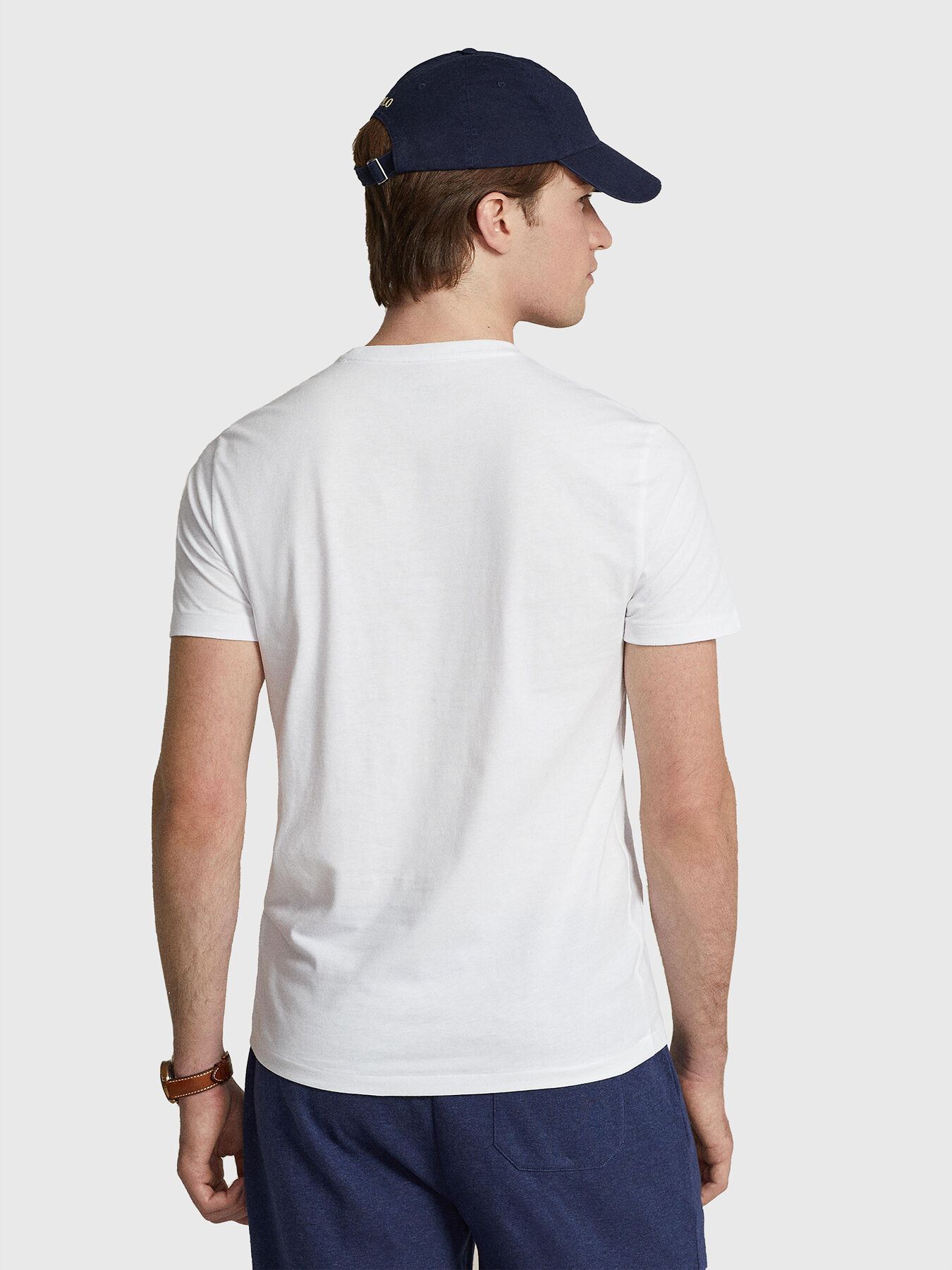 Tシャツ・カットソー POLO RALPH LAUREN Men T Shirts 710680785003 White Round neck T-shirt brand POLO RALPH LAUREN