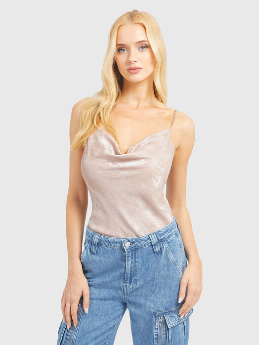 Top DARIA with metallic effect