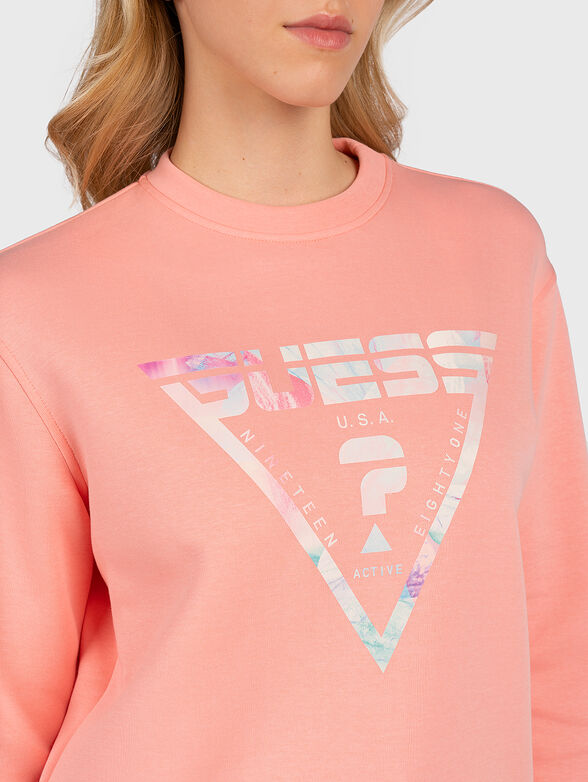 EMELY sweatshirt with multicolor logo print - 4