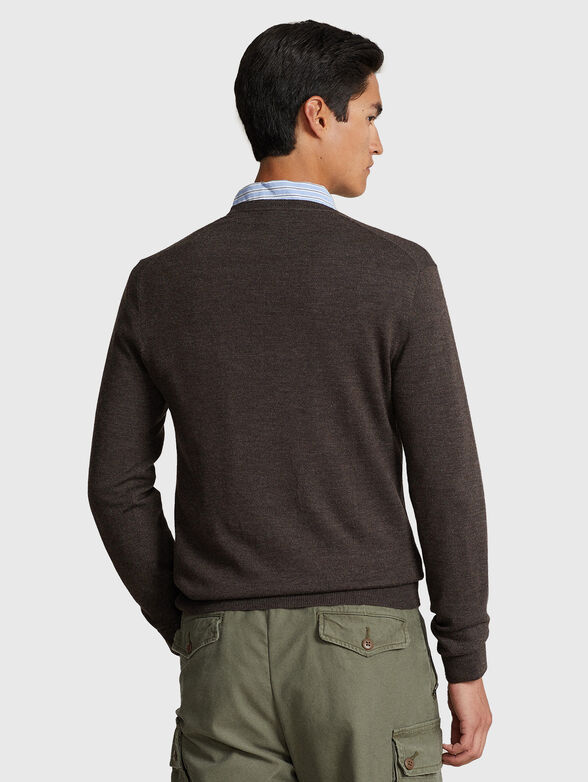 Brown sweater in wool  - 3