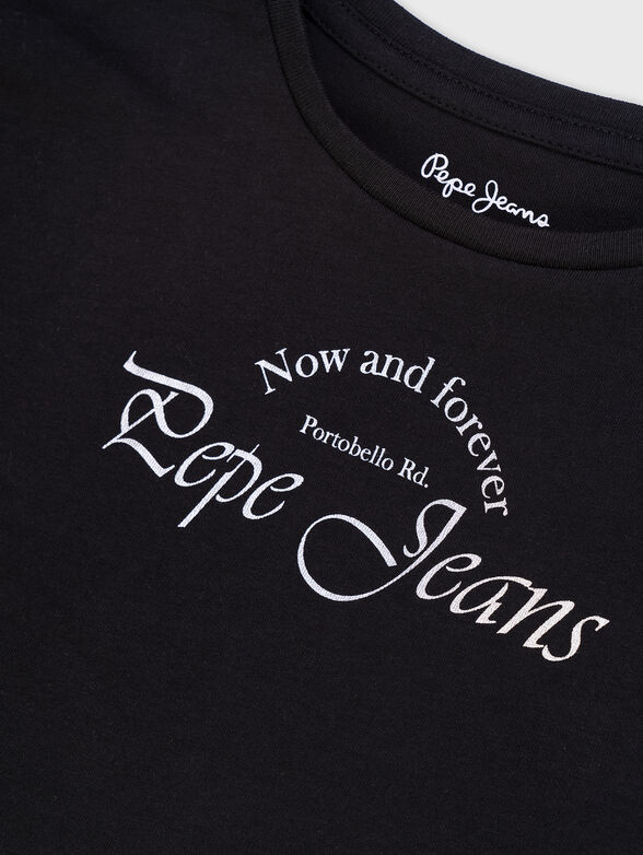 BLANCHE black blouse with long sleeve  - 4