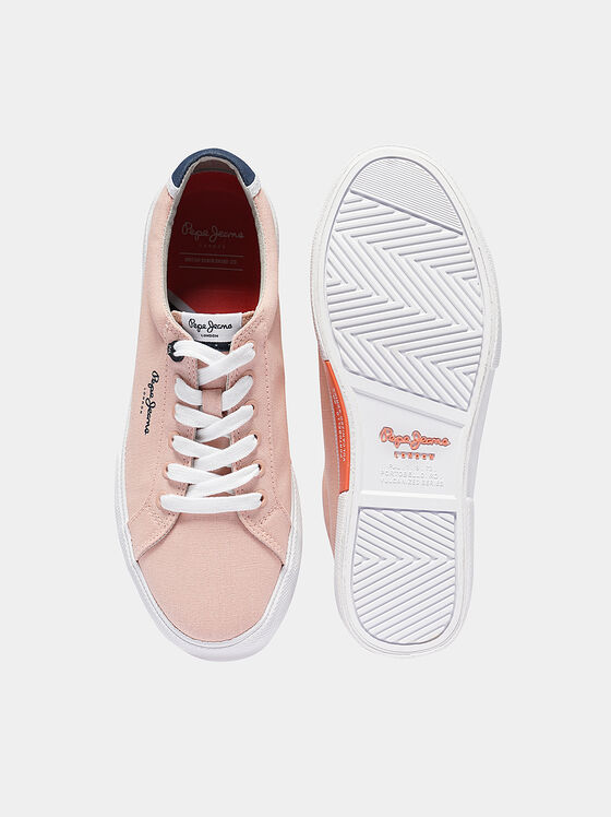 KENTON Pink cotton sneakers - 1