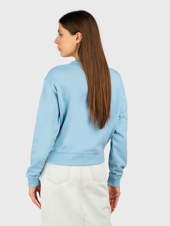 Sweatshirt with oval neckline and logo detail - 3