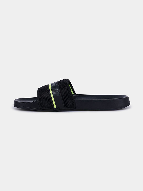 Slide sandals in black - 5