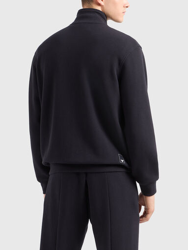 Cotton sweatshirt with zip - 3