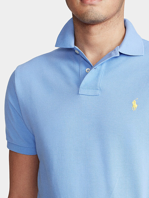 Sky blue polo-shirt - 4