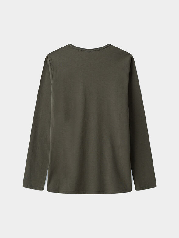 ALFRED Cotton blouse with logo print - 2