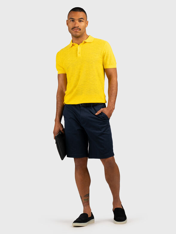 Polo shirt in linen and viscose - 2