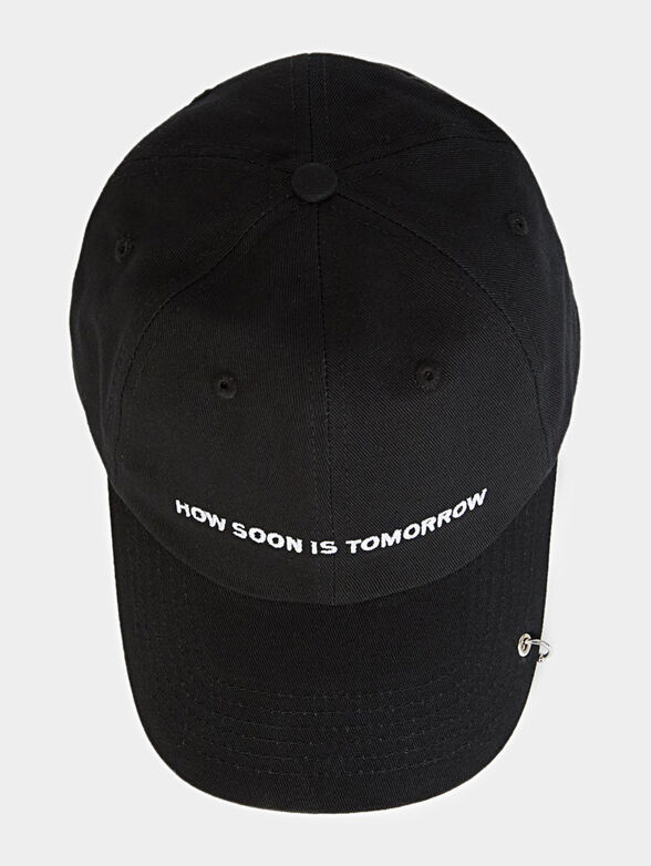 Baseball cap with metal accent - 1