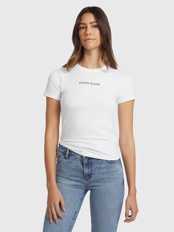 T-shirt with oval neckline - 1