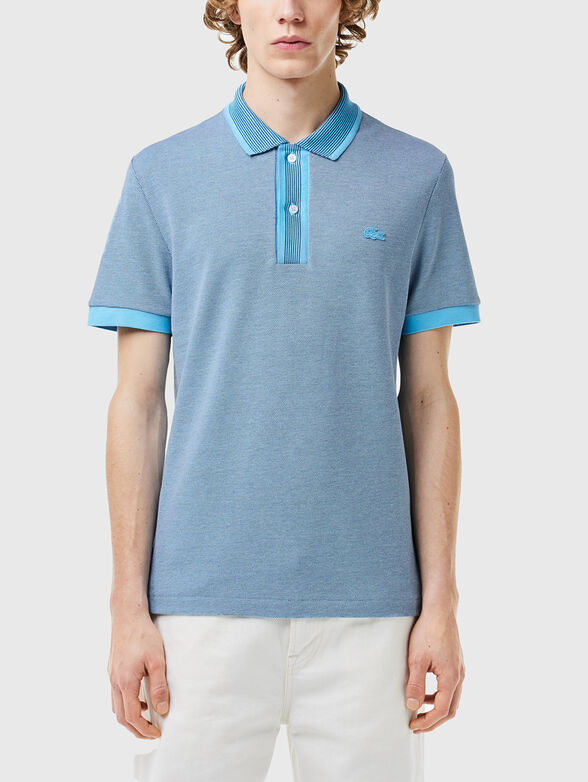 Piqué contrast collar polo - 1