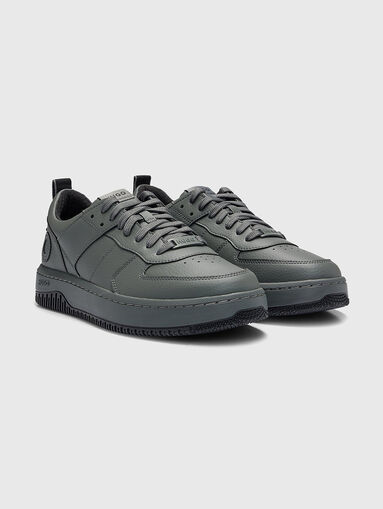 KILIAN grey sneakers with logo detail - 3
