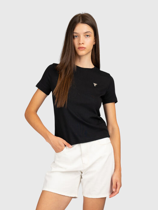 T-shirt with a triangular logo