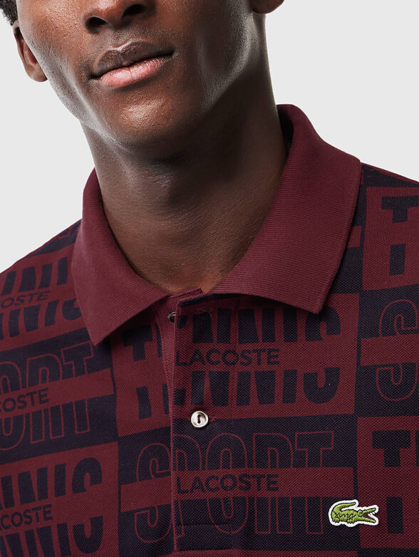 L.12.12 all-over-print polo shirt  - 4