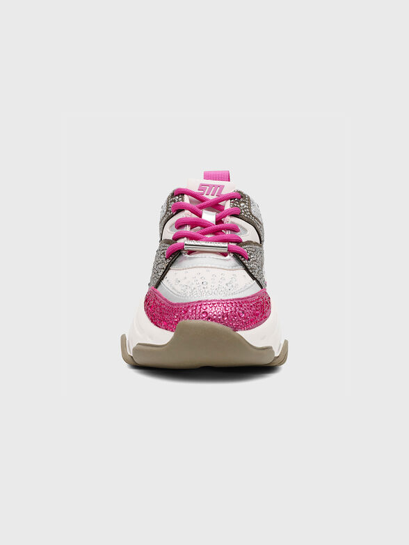 PRIVY sneakers in beige with rhinestones - 4
