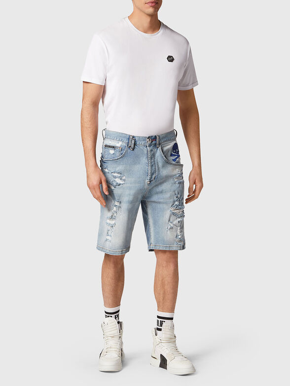 Black denim trousers SKULL&BONES - 4