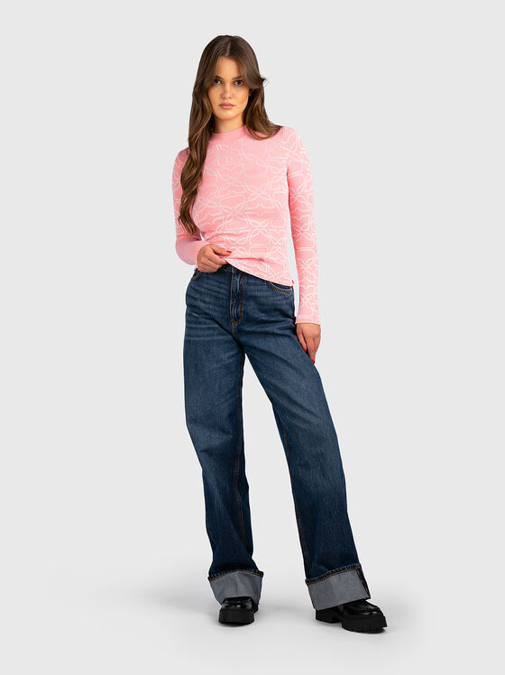 Sweater with floral embroidery - 2