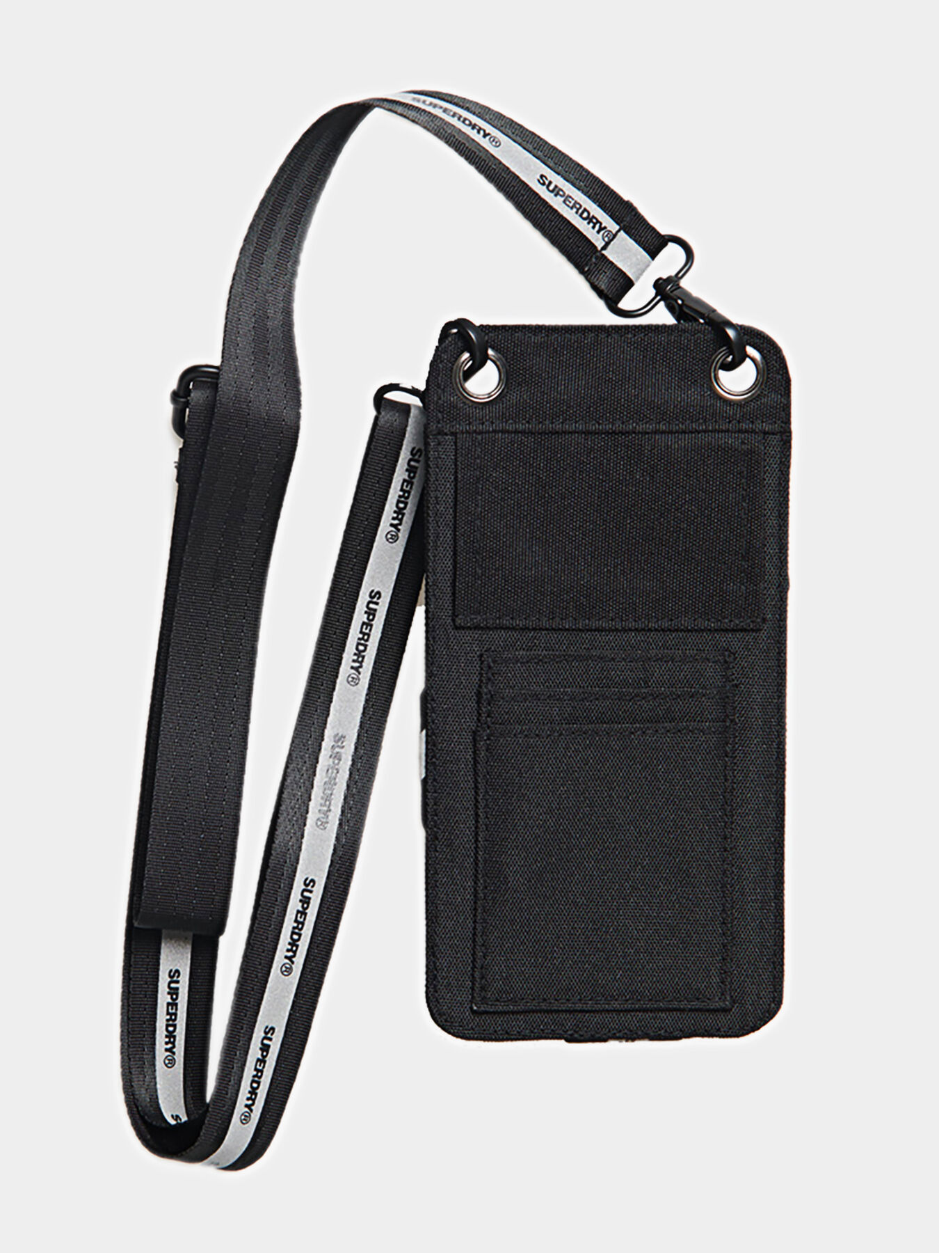 Phone pouch in black color brand SUPERDRY Globalbrandsstore en