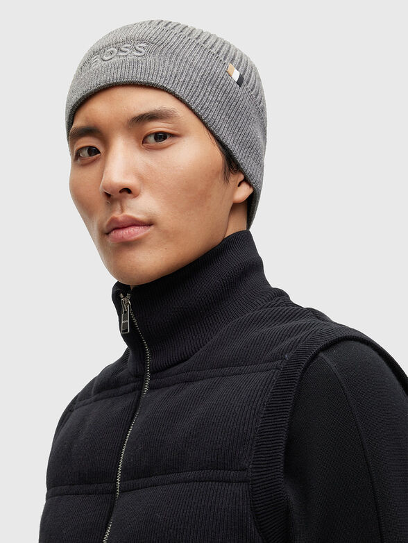 Knitted black hat  - 2