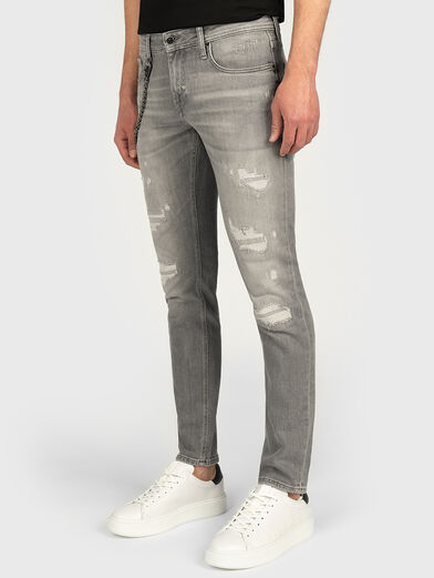 Slim jeans with chain detail - 1